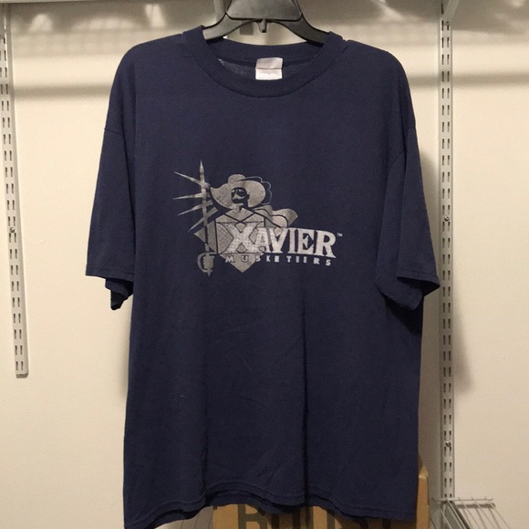 Vintage NCAA Xavier Musketeers T-shirt - Picture 1 of 4